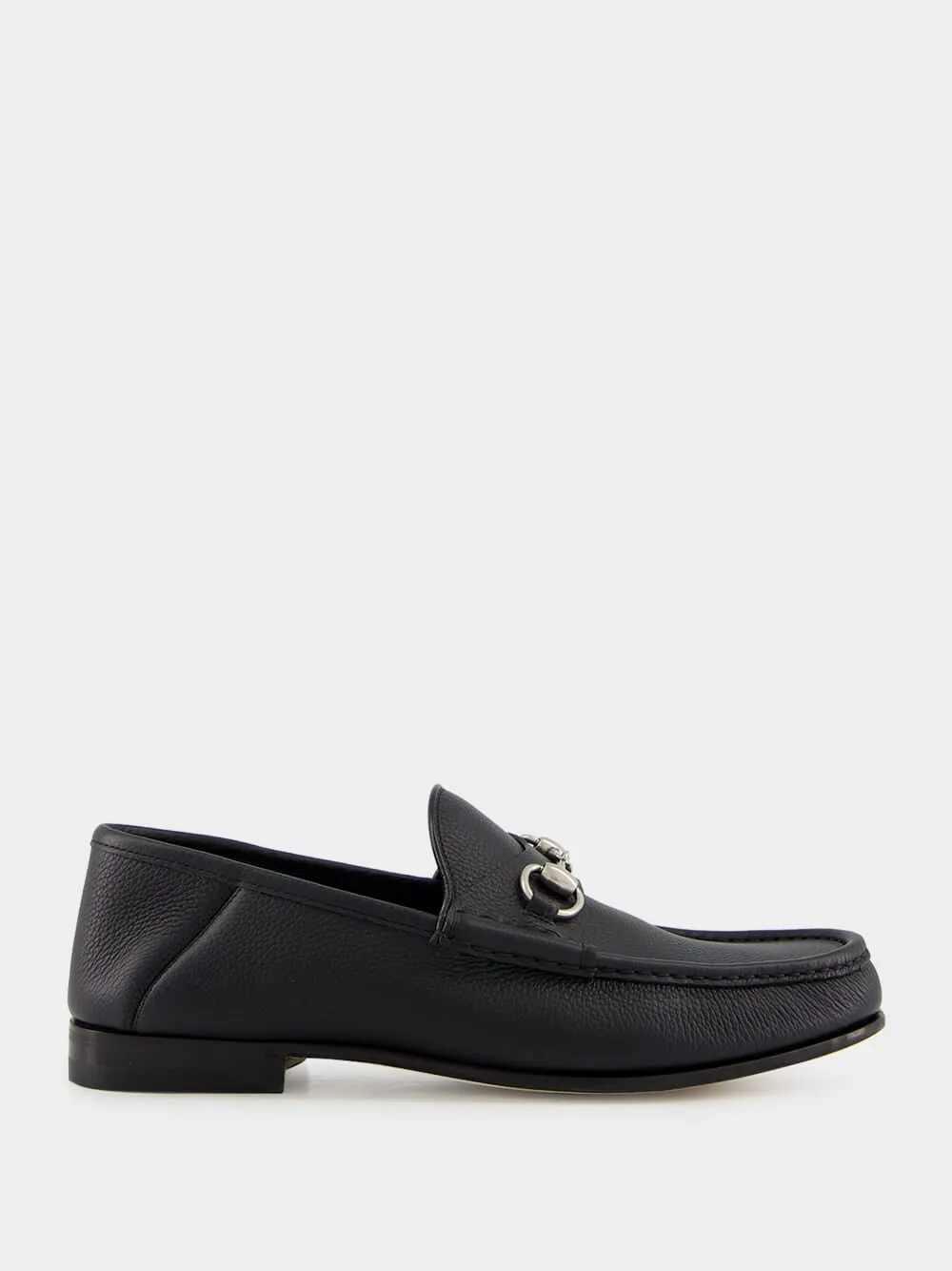 Black Leather Horsebit 1953 Loafers sold by Fashion Clinic