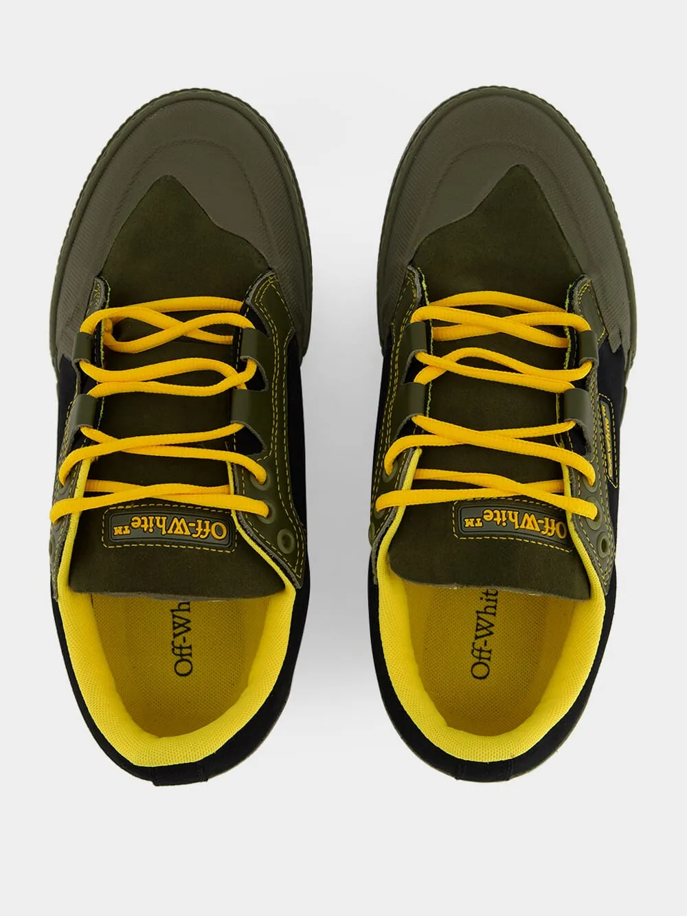 Olive Green Low-Top Vulcanized Sneakers sold by Fashion Clinic product image thumbnail 4