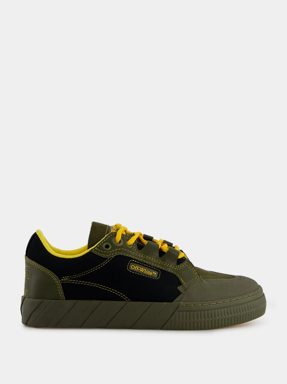Olive Green Low-Top Vulcanized Sneakers sold by Fashion Clinic