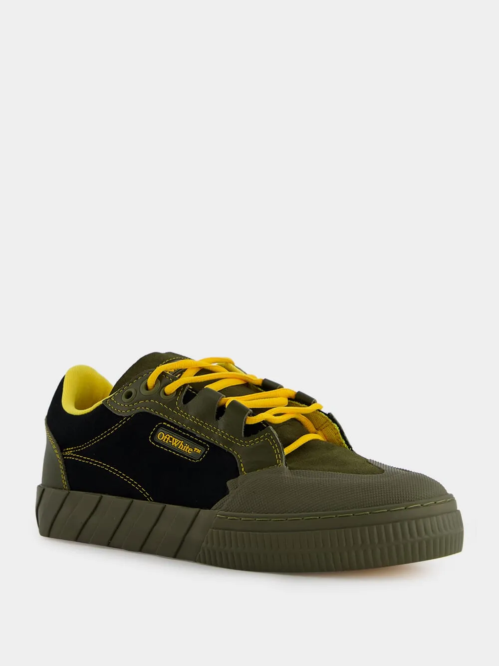Olive Green Low-Top Vulcanized Sneakers sold by Fashion Clinic product image thumbnail 2