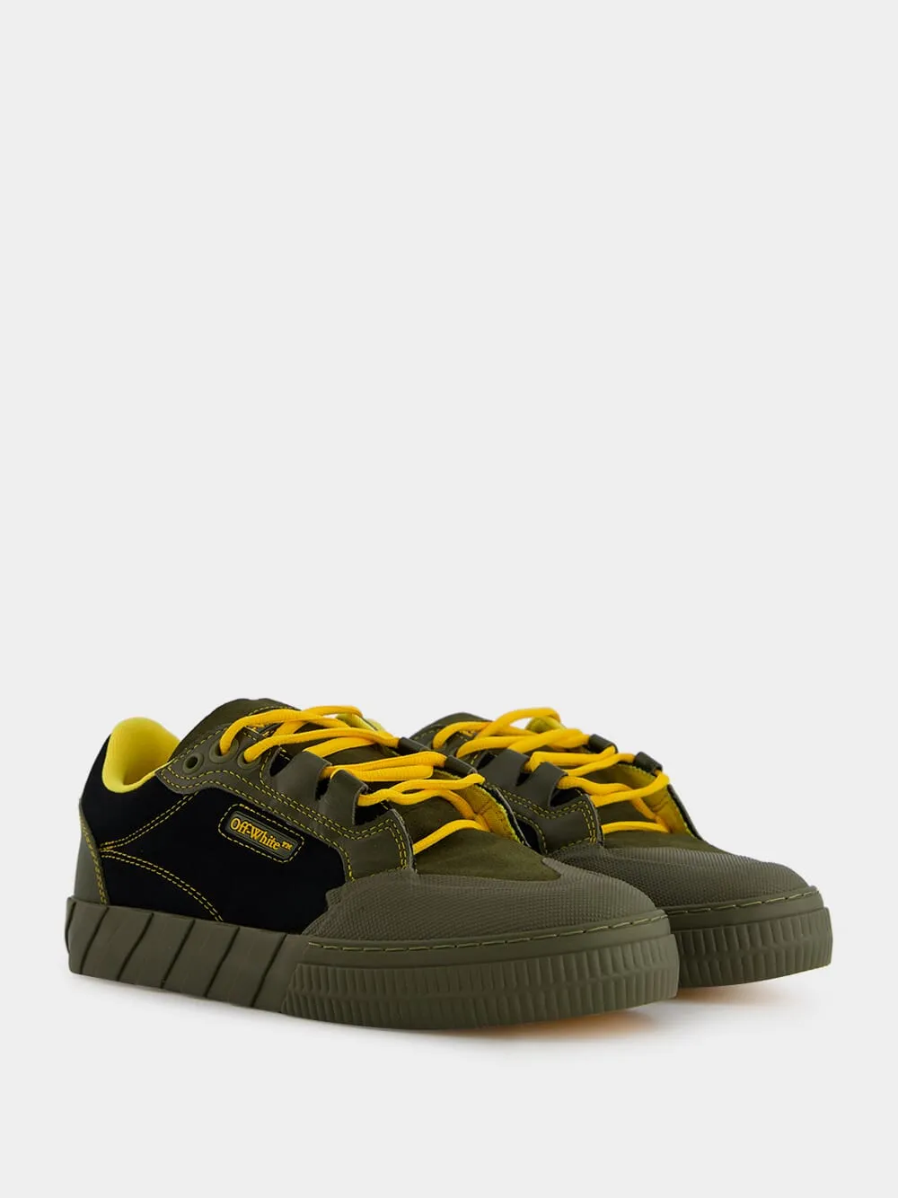 Olive Green Low-Top Vulcanized Sneakers sold by Fashion Clinic product image thumbnail 3