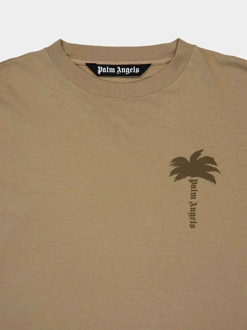 Beige Oversized Palm T-Shirt sold by Fashion Clinic product image thumbnail 3