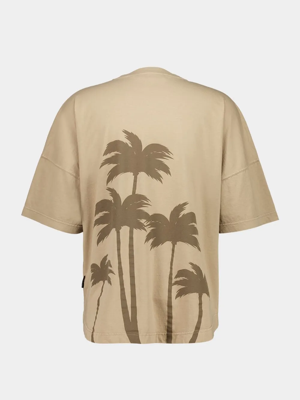 Beige Oversized Palm T-Shirt sold by Fashion Clinic product image thumbnail 2