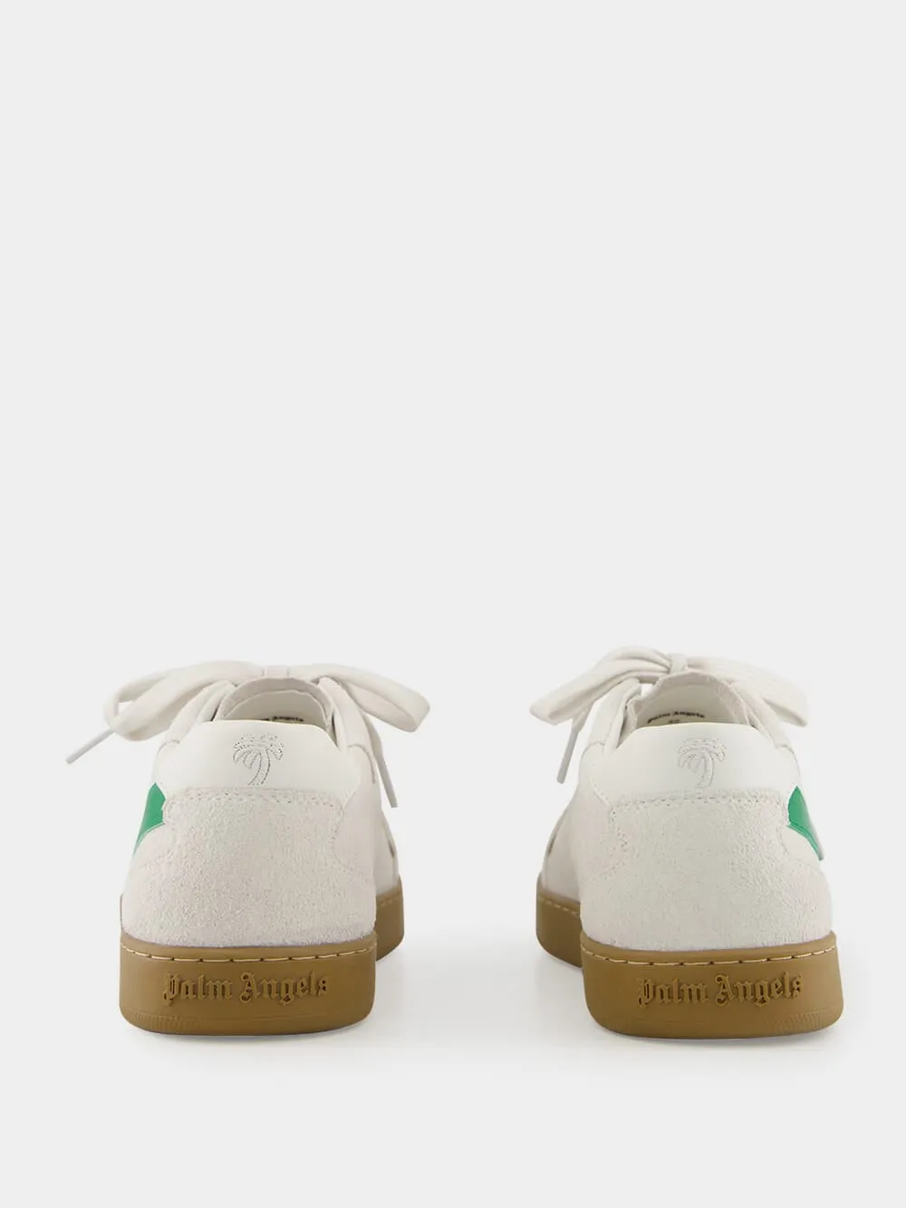 White and Green New Palm 1 Suede Sneakers sold by Fashion Clinic product image thumbnail 5