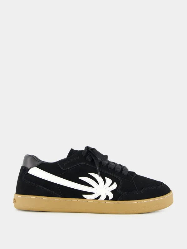 Black and White New Palm 1 Suede Sneakers sold by Fashion Clinic