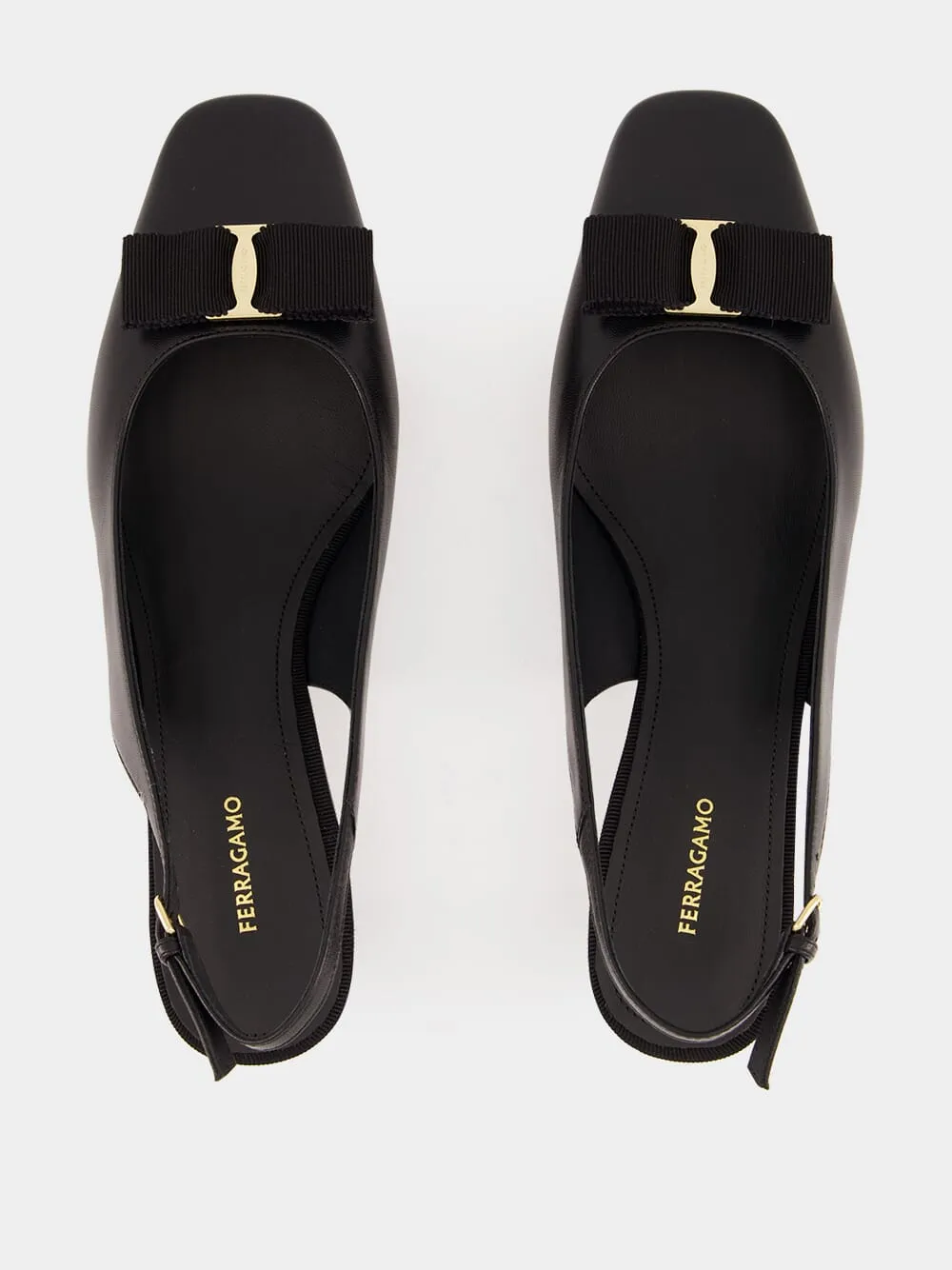 Black Iconic Bow Slingback sold by Fashion Clinic product image thumbnail 4