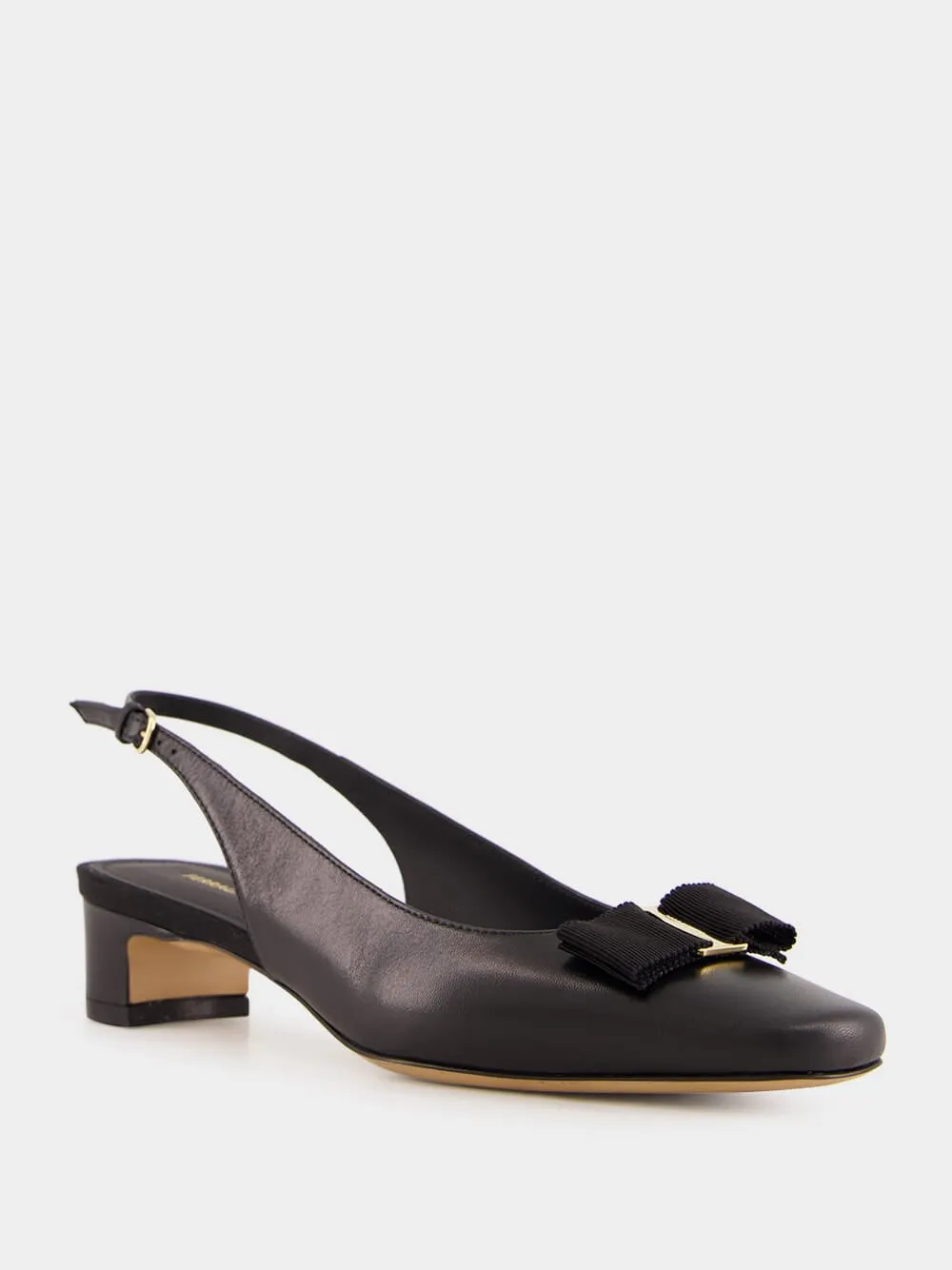 Black Iconic Bow Slingback sold by Fashion Clinic product image thumbnail 2