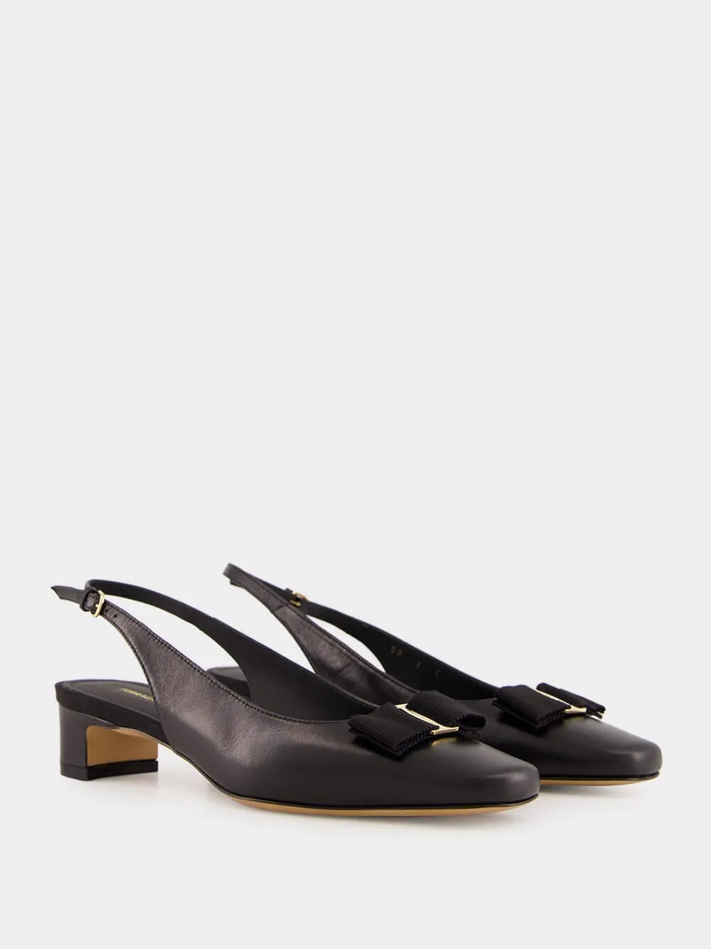 Black Iconic Bow Slingback sold by Fashion Clinic product image thumbnail 3