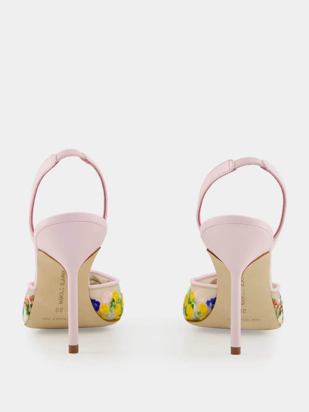 Pink Jardoline Tora Mesh Slingback Pumps sold by Fashion Clinic product image thumbnail 5