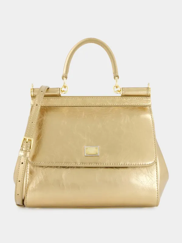 Gold Mini Sicily Bag sold by Fashion Clinic