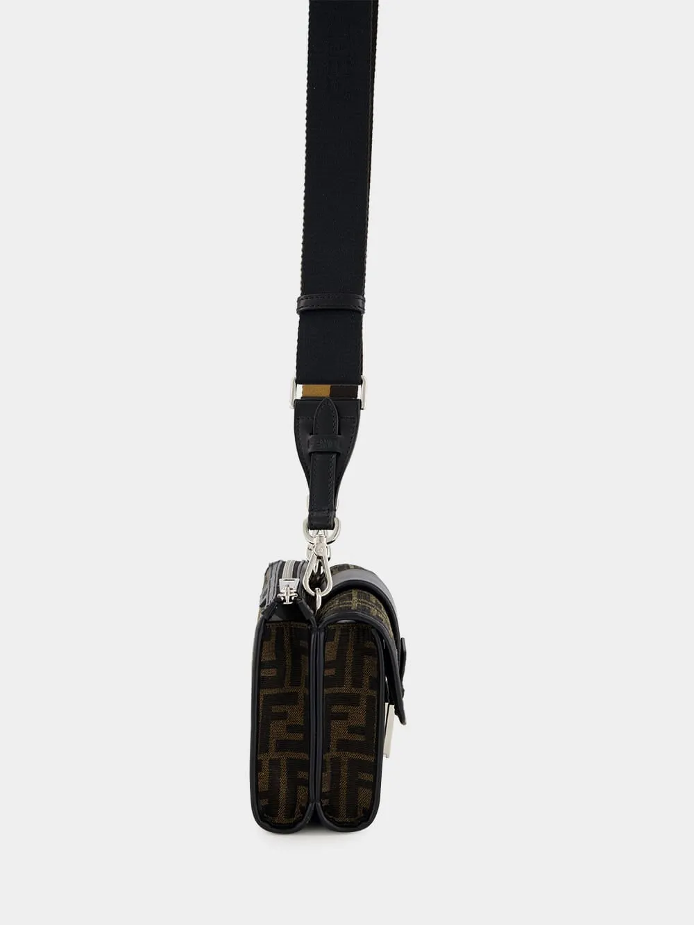 Double Baguette Brown FF Jacquard Bag sold by Fashion Clinic product image thumbnail 5