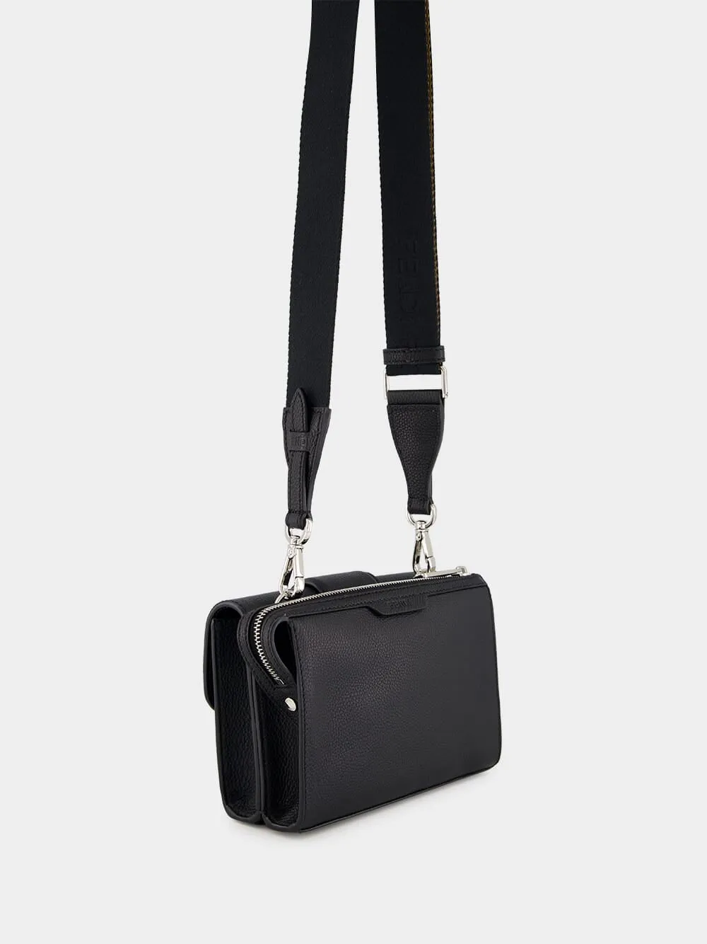 Double Baguette Black Leather Bag sold by Fashion Clinic product image thumbnail 5