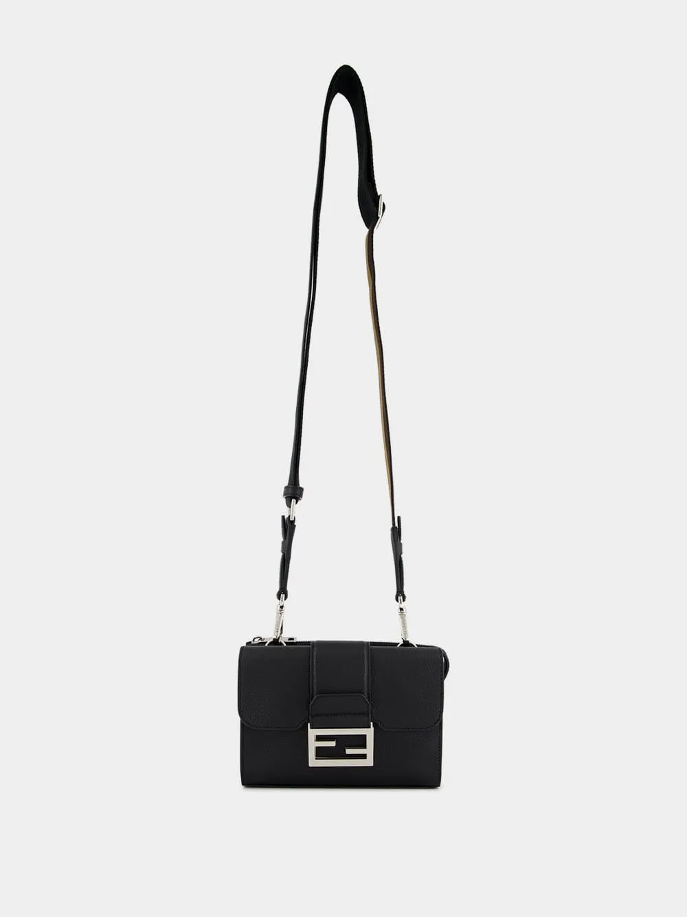 Double Baguette Black Leather Bag sold by Fashion Clinic product image thumbnail 2