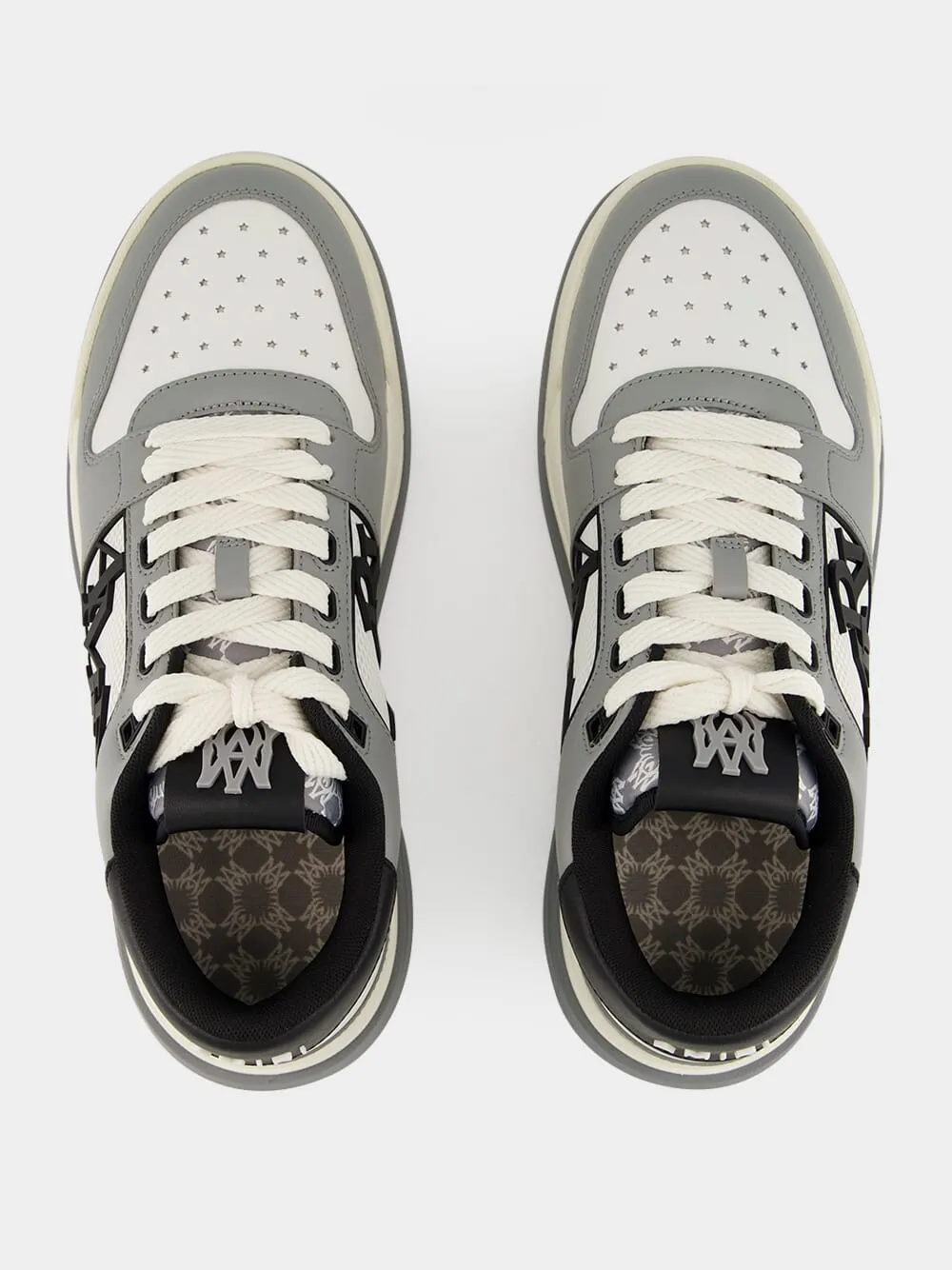 Classic Low Sneaker with Staggered Logo in Asphalt sold by Fashion Clinic product image thumbnail 3