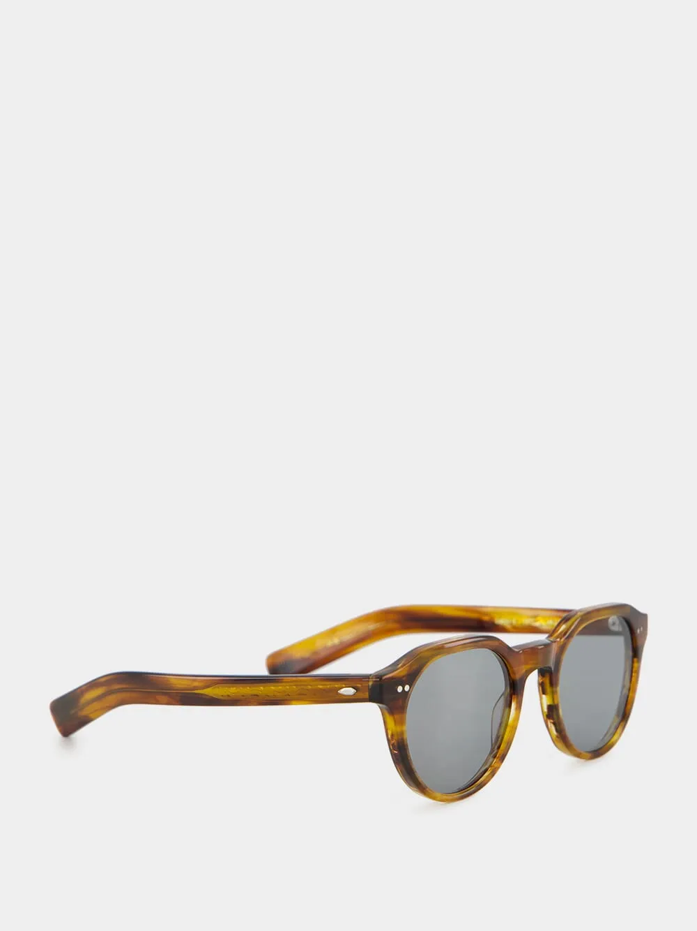 French Tortoise Lubin Round Acetate Sunglasses sold by Fashion Clinic product image thumbnail 2