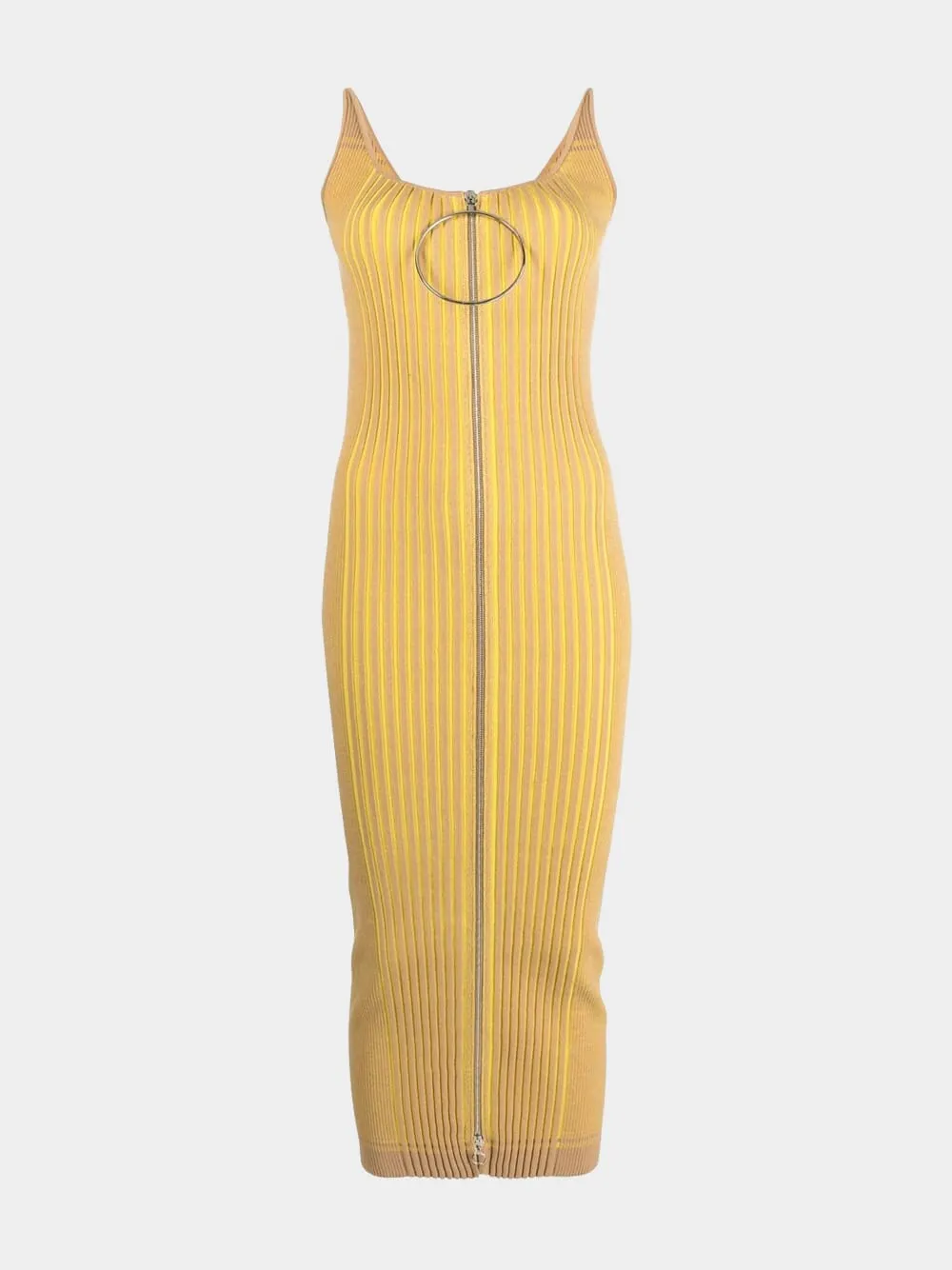 Ribbed Zip-Front Knit Dress sold by Fashion Clinic