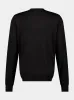 Black Silk Crew-Neck Sweater sold by Fashion Clinic
