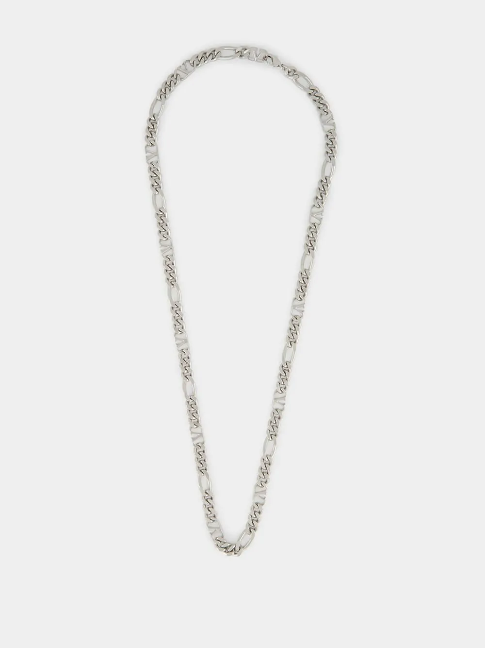 Palladium VLogo Signature Metal Necklace sold by Fashion Clinic
