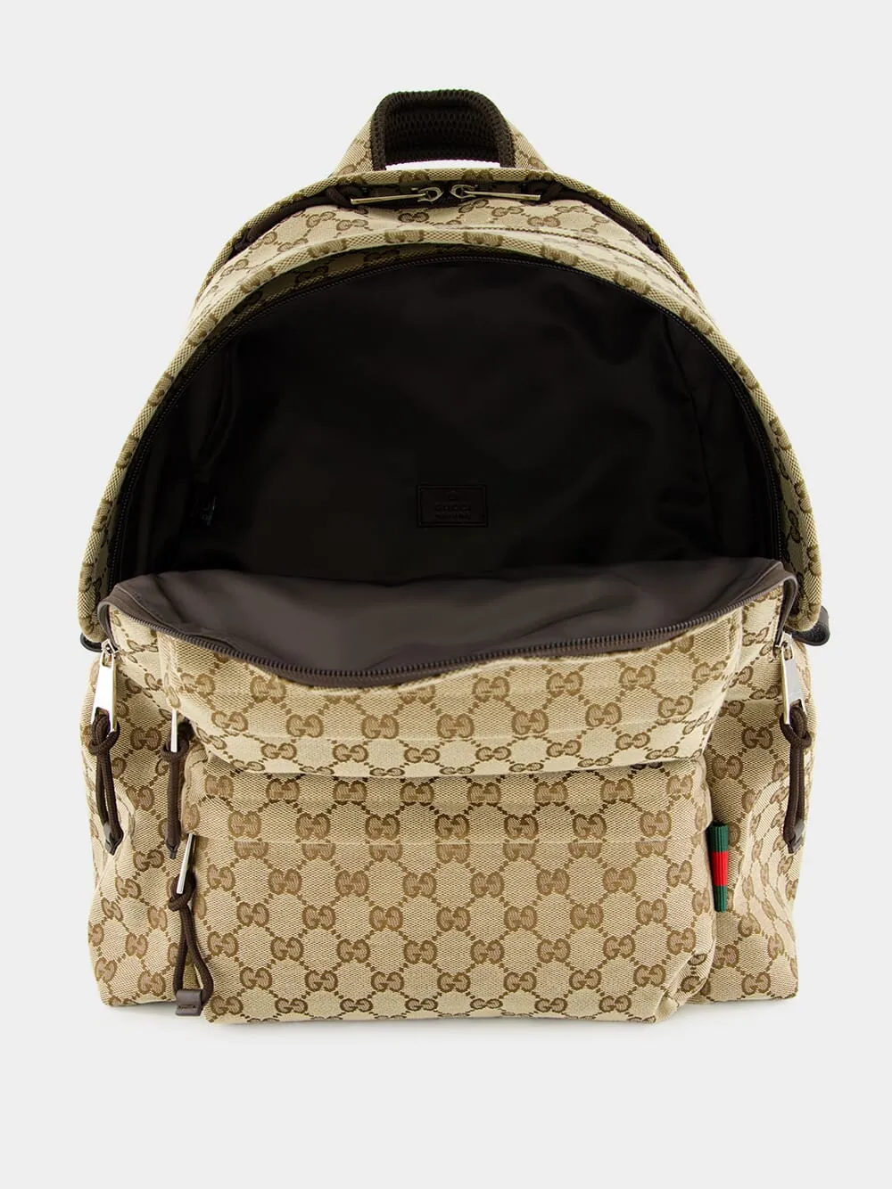 Beige Medium Backpack with GG Logo sold by Fashion Clinic product image thumbnail 5
