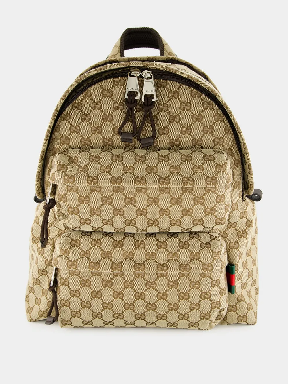 Beige Medium Backpack with GG Logo sold by Fashion Clinic