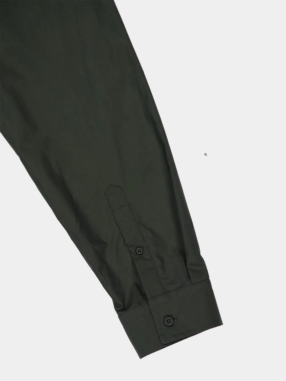 Khaki Green Logo Print Long Sleeve Shirt sold by Fashion Clinic product image thumbnail 5