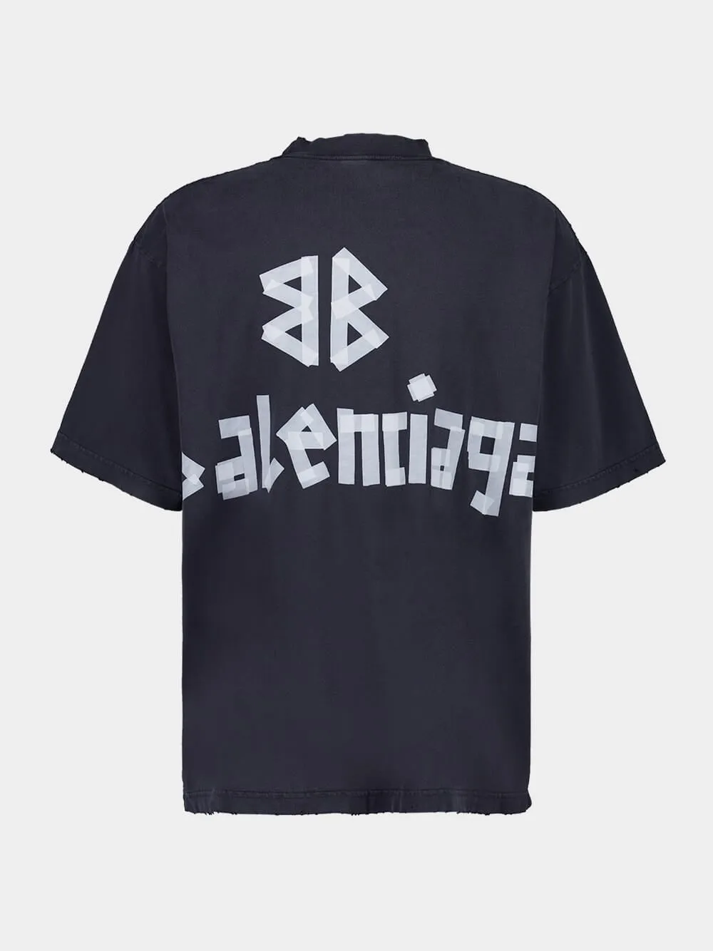 Black Tape Type T-Shirt Medium Fit Faded Washed sold by Fashion Clinic product image thumbnail 2