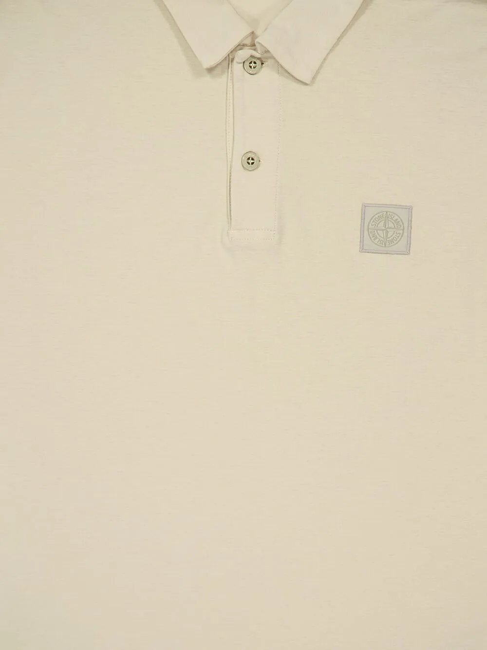 Beige Cotton Crepe Jersey Polo Shirt sold by Fashion Clinic product image thumbnail 5