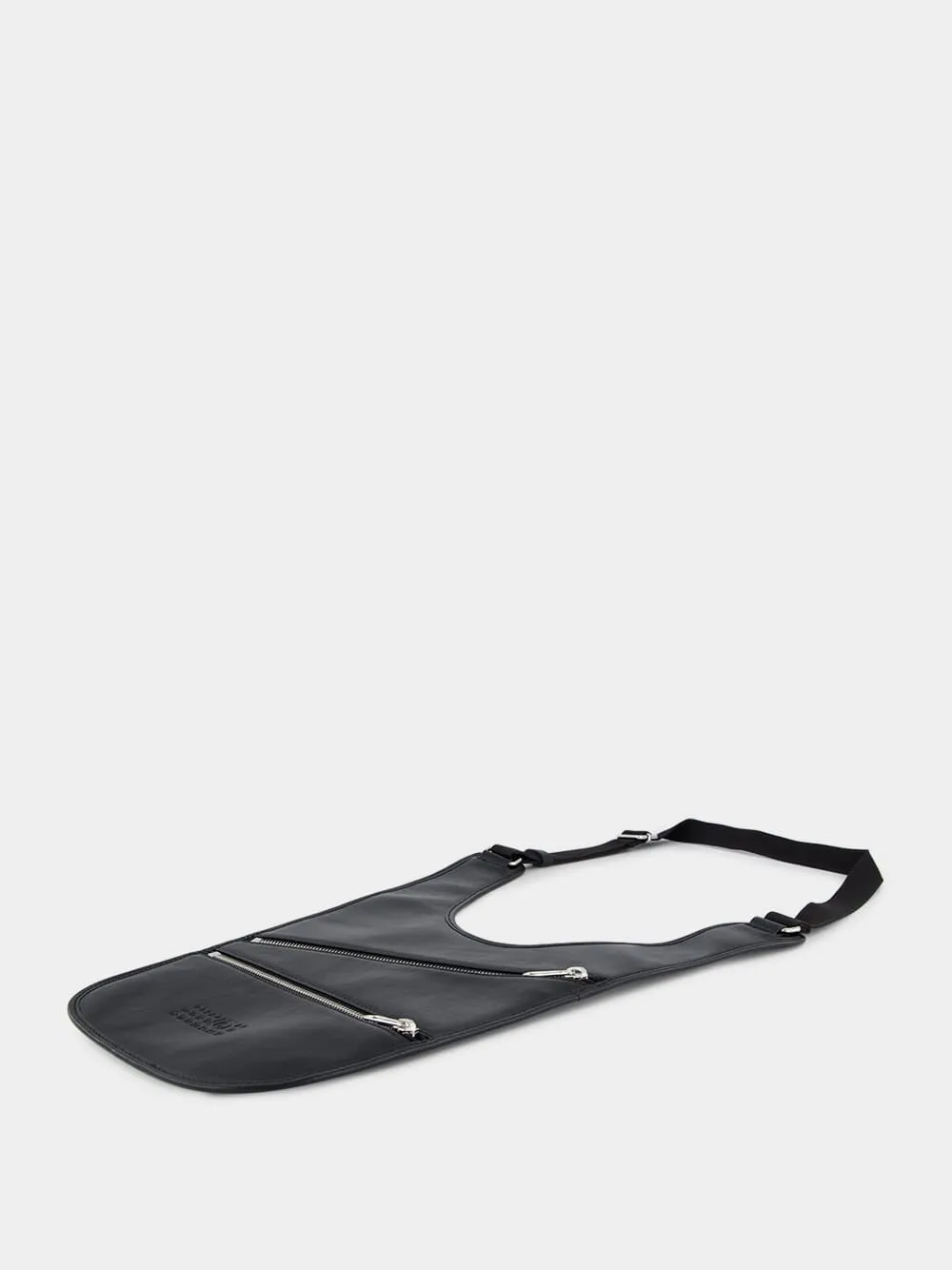 Black Leather Shoulder Bag sold by Fashion Clinic product image thumbnail 3