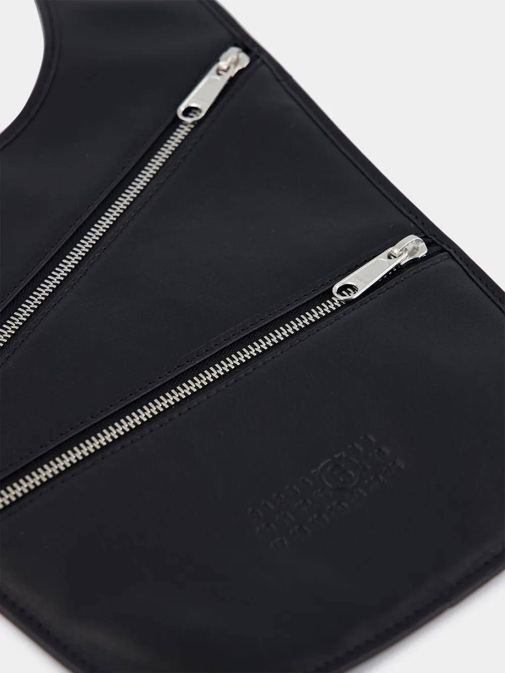 Black Leather Shoulder Bag sold by Fashion Clinic product image thumbnail 4