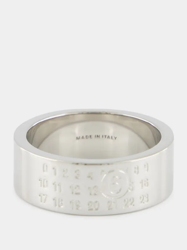Silver Numeric Minimal Signature Ring sold by Fashion Clinic