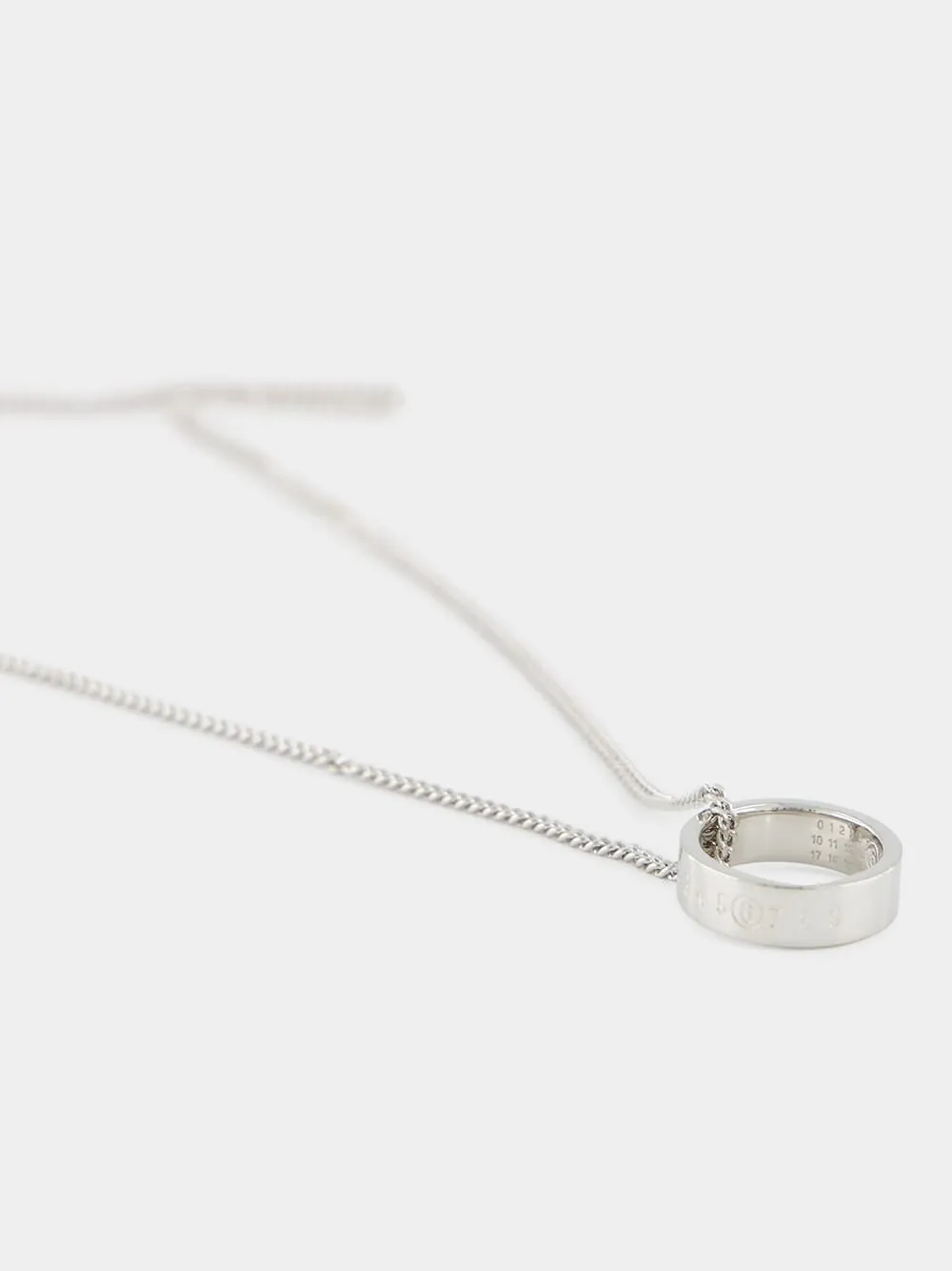 Silver Numeric Minimal Signature Necklace sold by Fashion Clinic product image thumbnail 2
