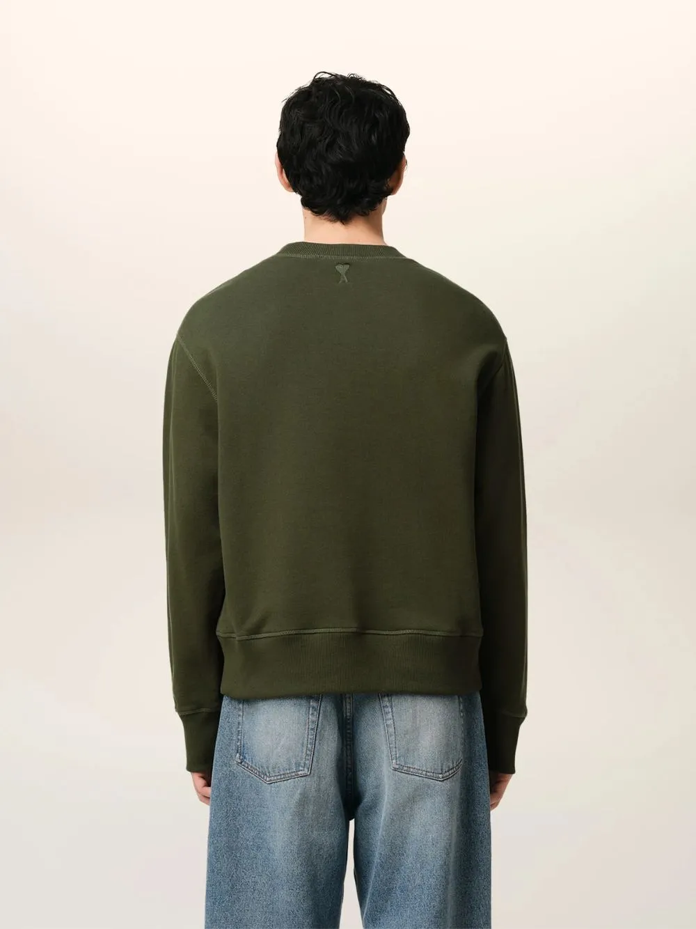 Loden Green Cotton Sweatshirt sold by Fashion Clinic product image thumbnail 4