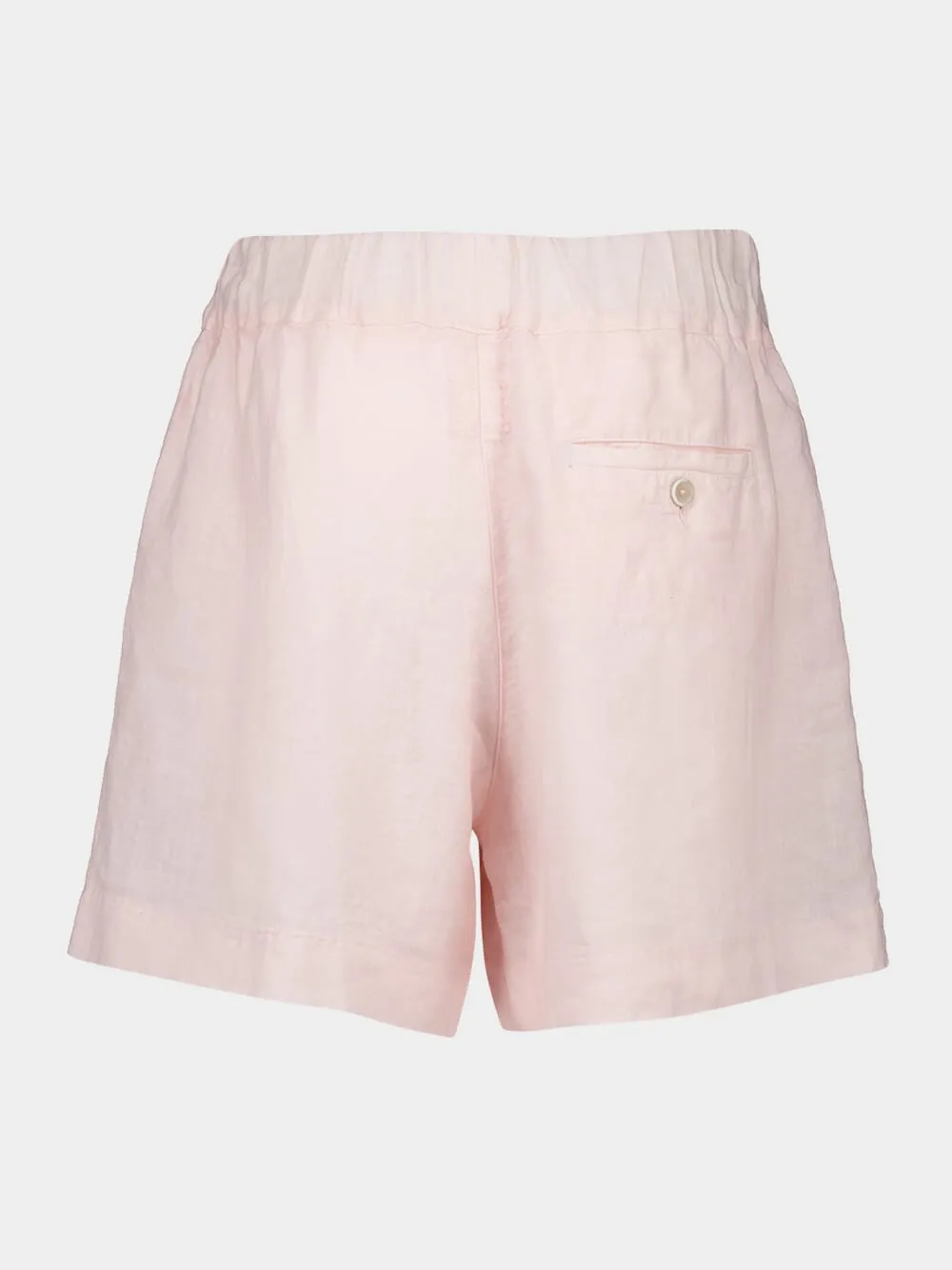 Cipria Pink Casual Linen Shorts sold by Fashion Clinic product image thumbnail 2