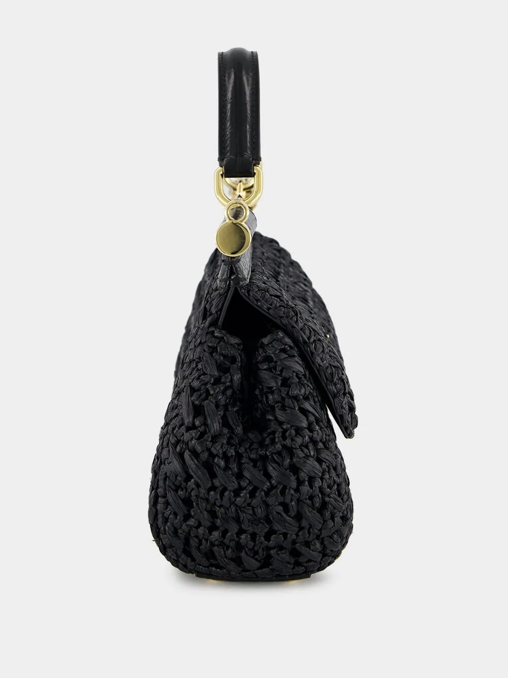 Black Crochet Sicily Bag sold by Fashion Clinic product image thumbnail 4