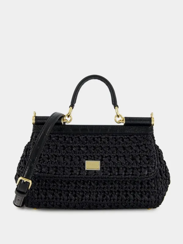 Black Crochet Sicily Bag sold by Fashion Clinic