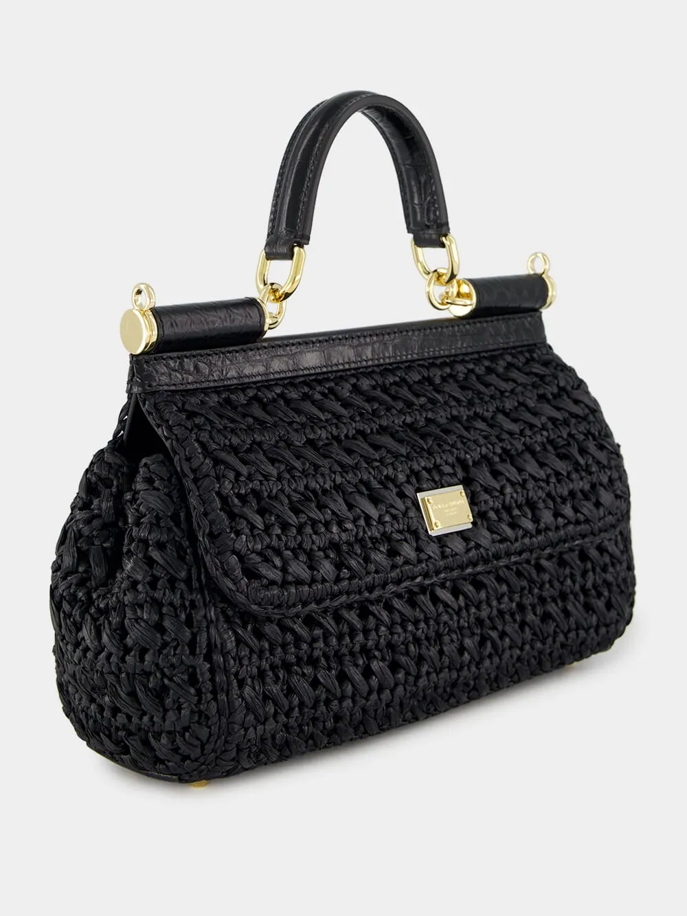 Black Crochet Sicily Bag sold by Fashion Clinic product image thumbnail 3