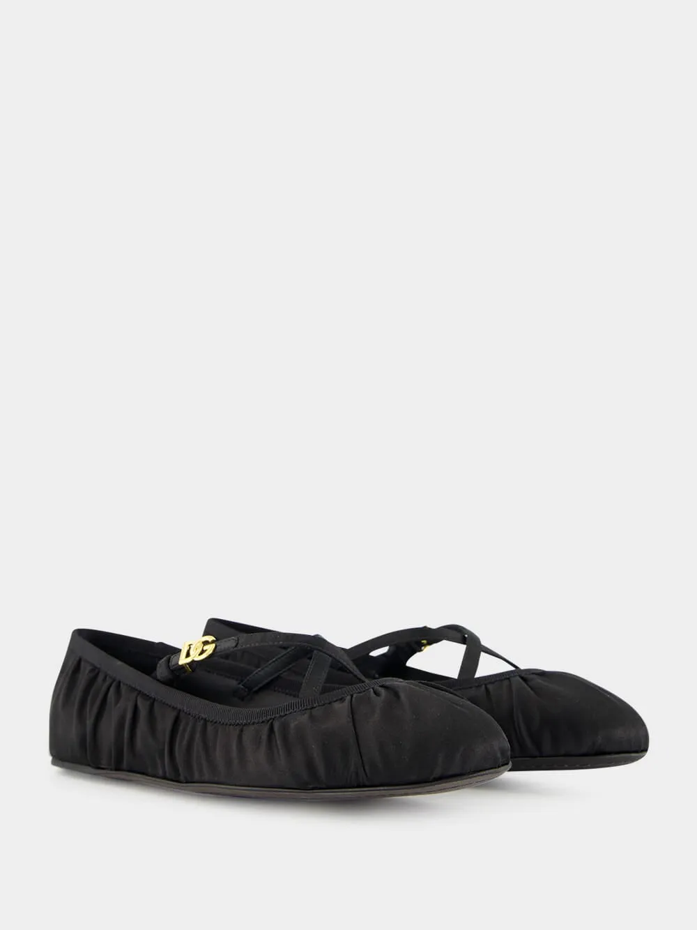 Black Satin Ballet Flats sold by Fashion Clinic product image thumbnail 3