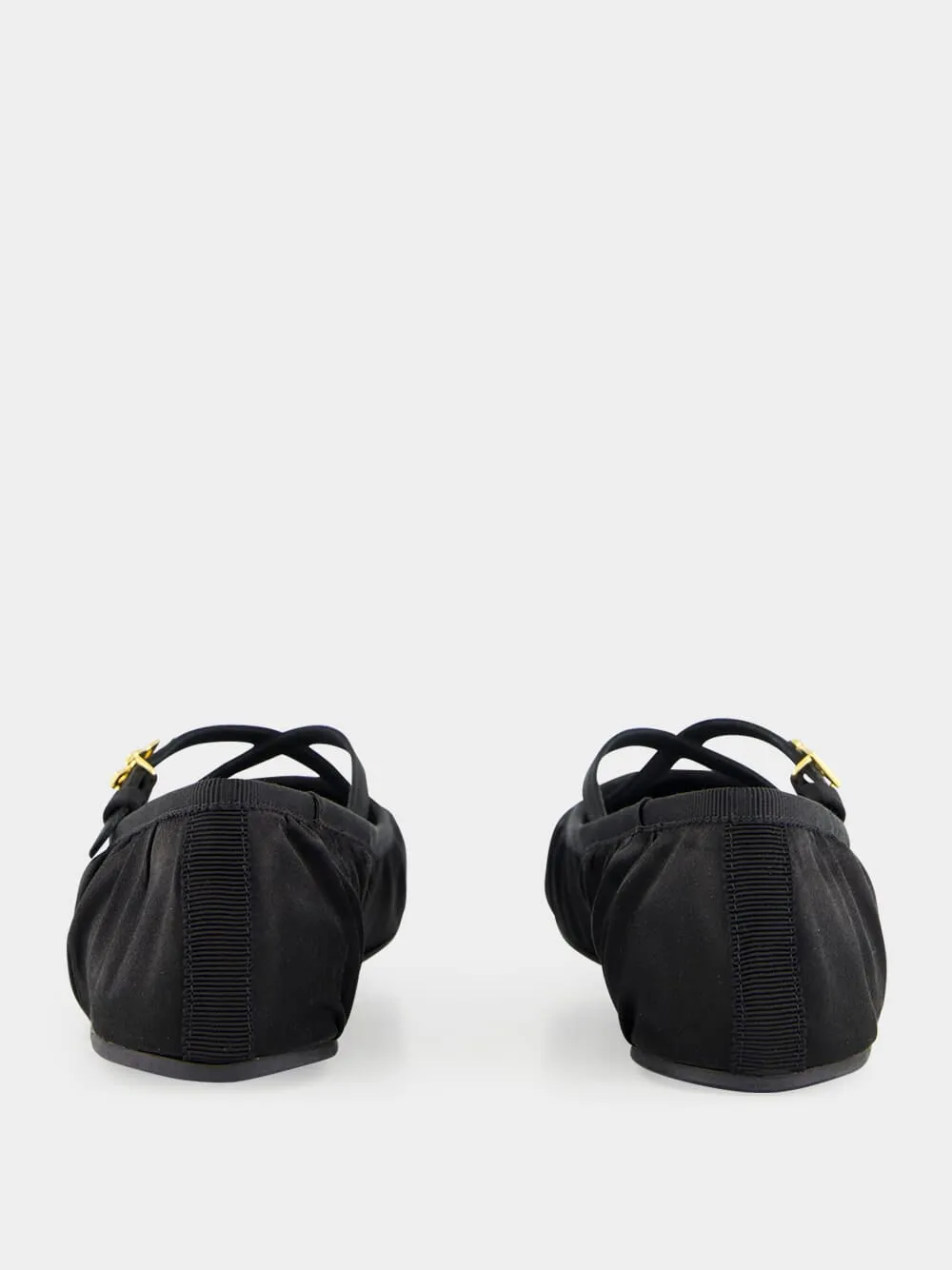 Black Satin Ballet Flats sold by Fashion Clinic product image thumbnail 5