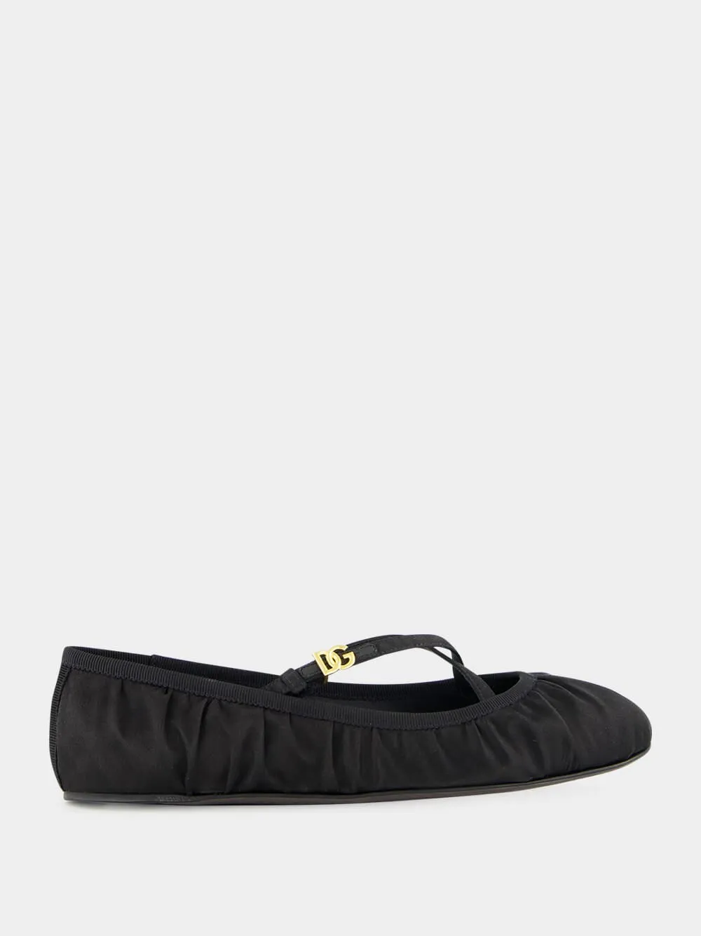 Black Satin Ballet Flats sold by Fashion Clinic