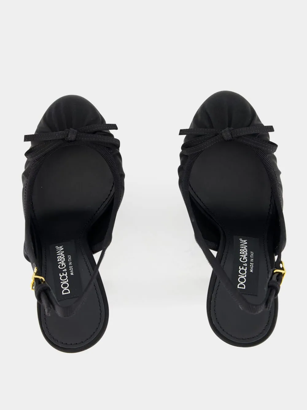 Black Satin Slingbacks sold by Fashion Clinic product image thumbnail 4
