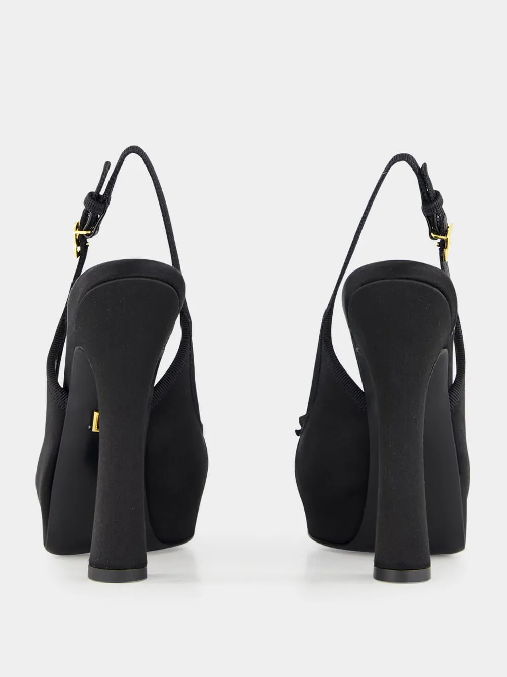 Black Satin Slingbacks sold by Fashion Clinic product image thumbnail 5