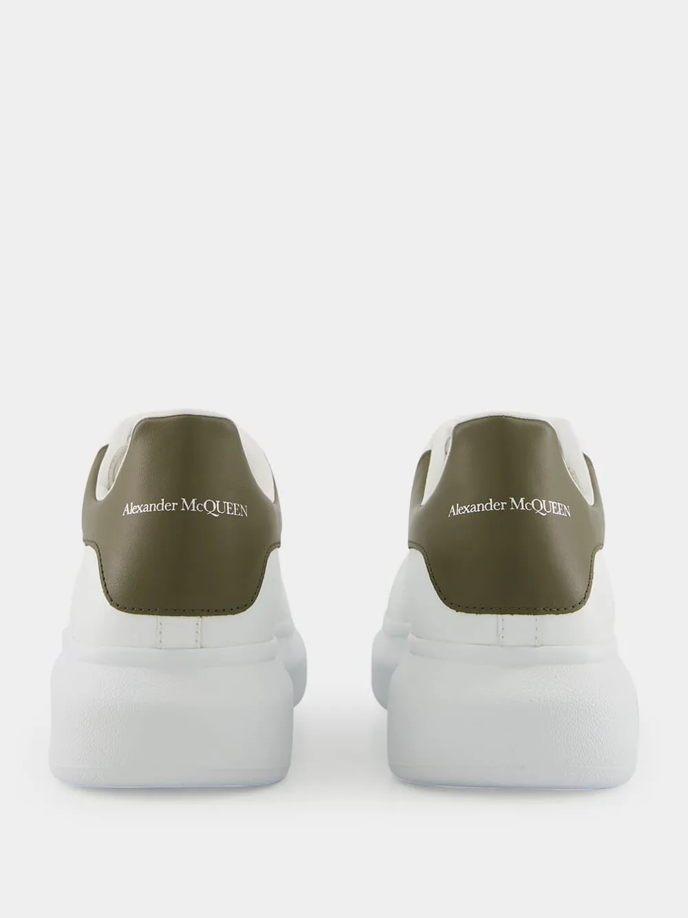 Men's White and Khaki Oversized Sneakers sold by Fashion Clinic product image thumbnail 5