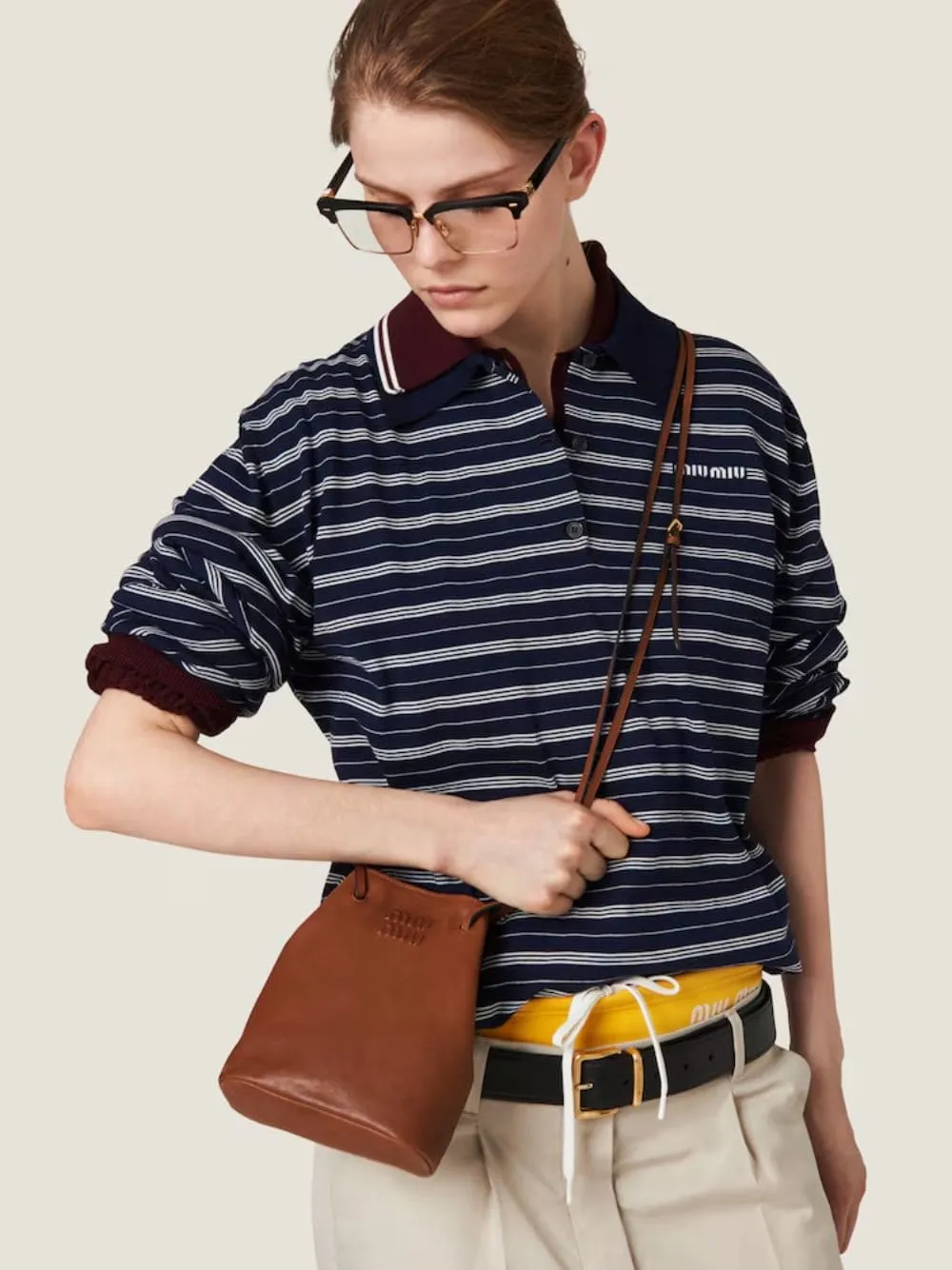 Oak Nappa Leather Mini Bag sold by Fashion Clinic