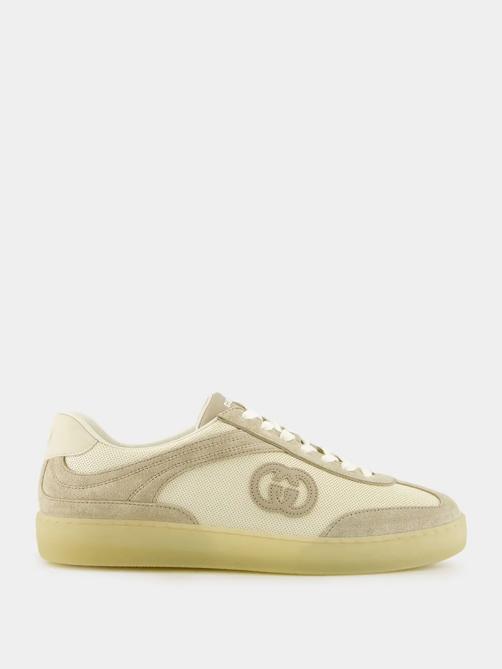 Oatmeal Suede G75 Trainers sold by Fashion Clinic
