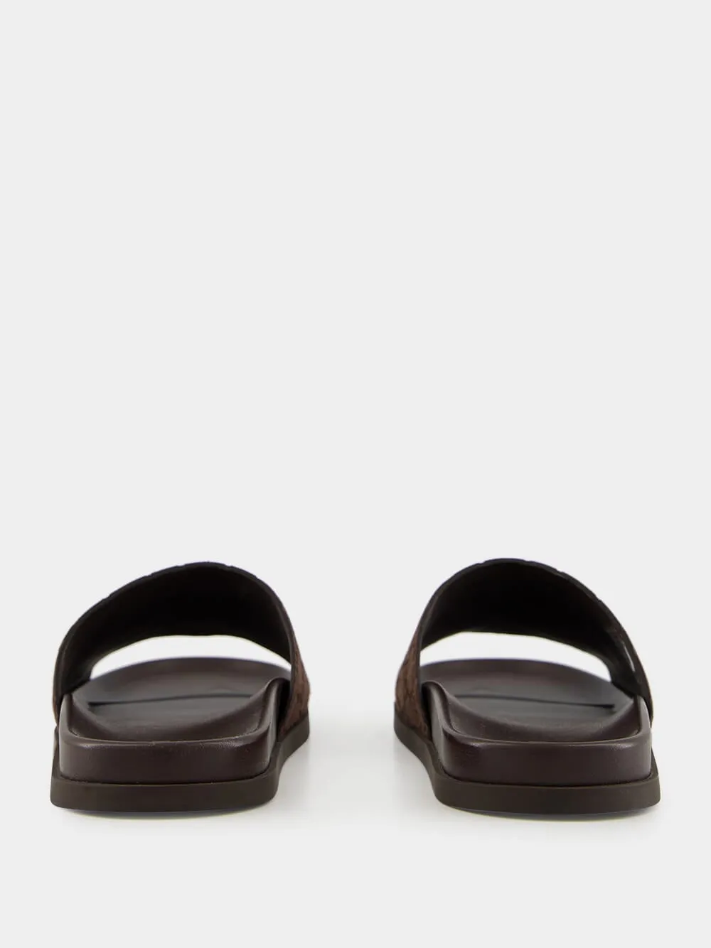 Cocoa Brown Rhein Original GG Suede Slides sold by Fashion Clinic product image thumbnail 5