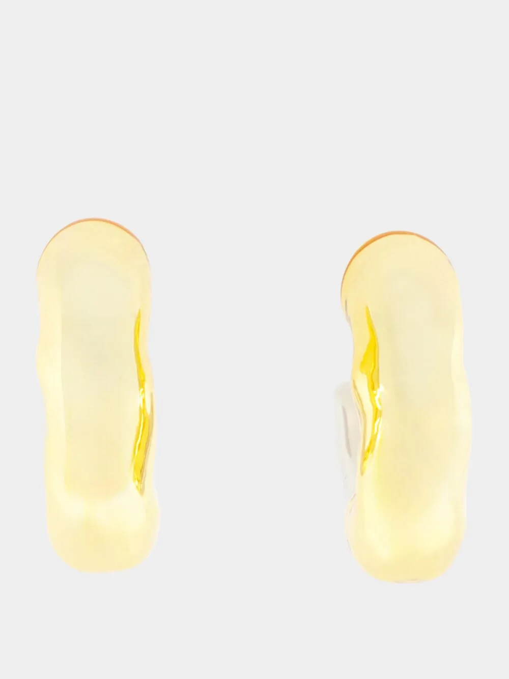 Gold and Silver Hammered Hoop Earrings sold by Fashion Clinic