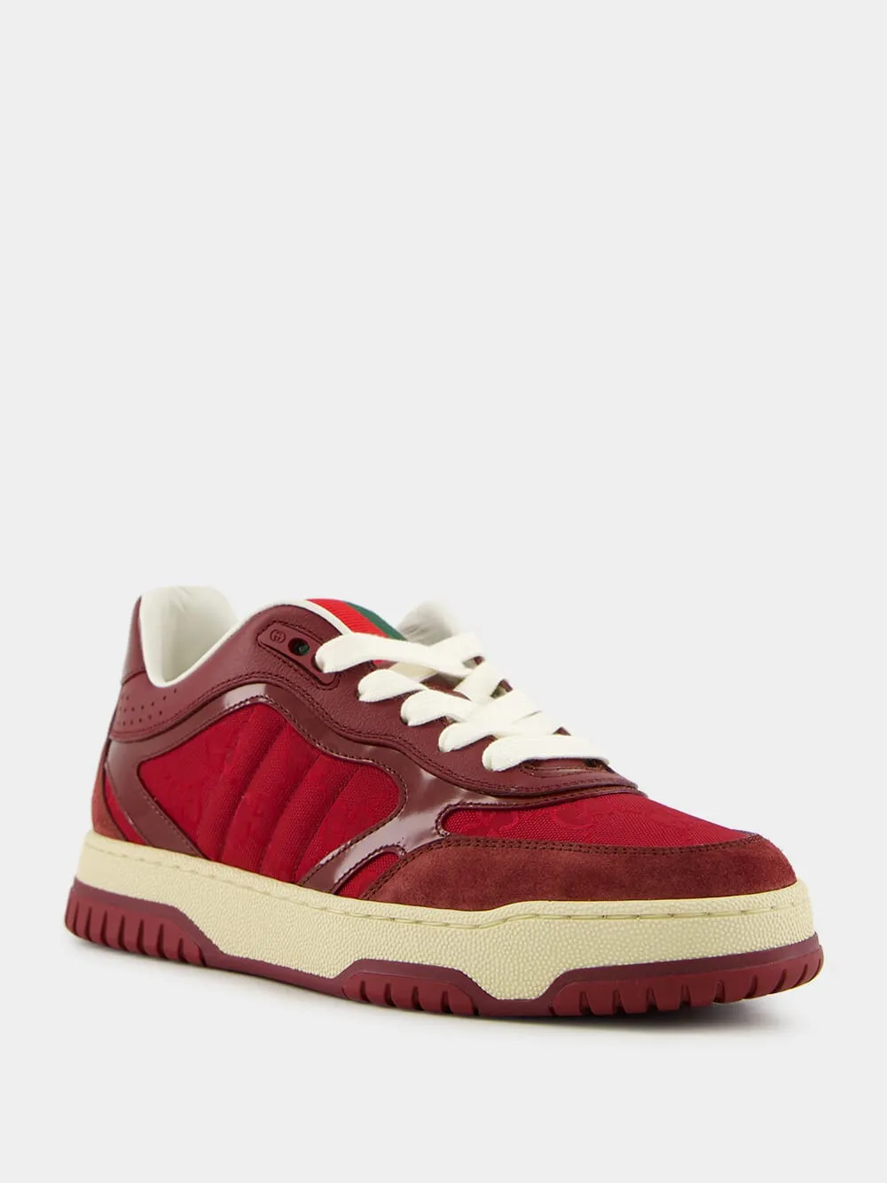 Rosso Ancora Red Re-Web Suede Low-Top Sneakers sold by Fashion Clinic product image thumbnail 2