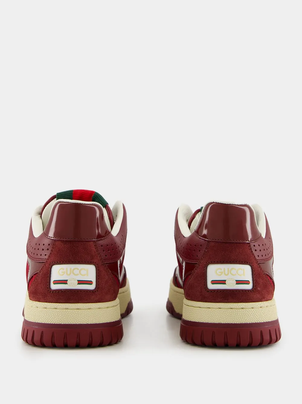 Rosso Ancora Red Re-Web Suede Low-Top Sneakers sold by Fashion Clinic product image thumbnail 5