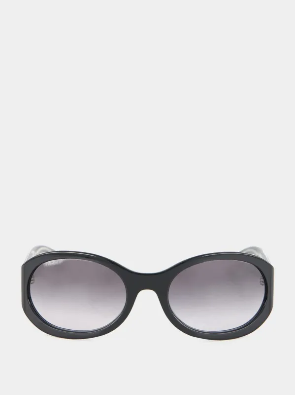 Black Round Frame Sunglasses sold by Fashion Clinic