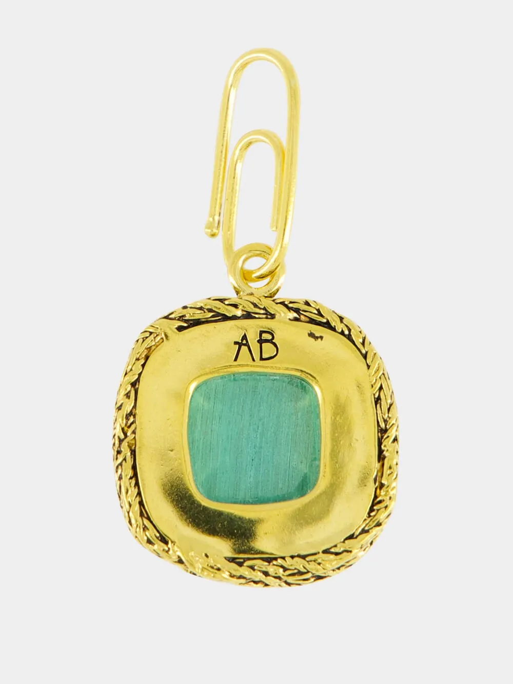 Miki Malachite Charm in Yellow Gold sold by Fashion Clinic product image thumbnail 2
